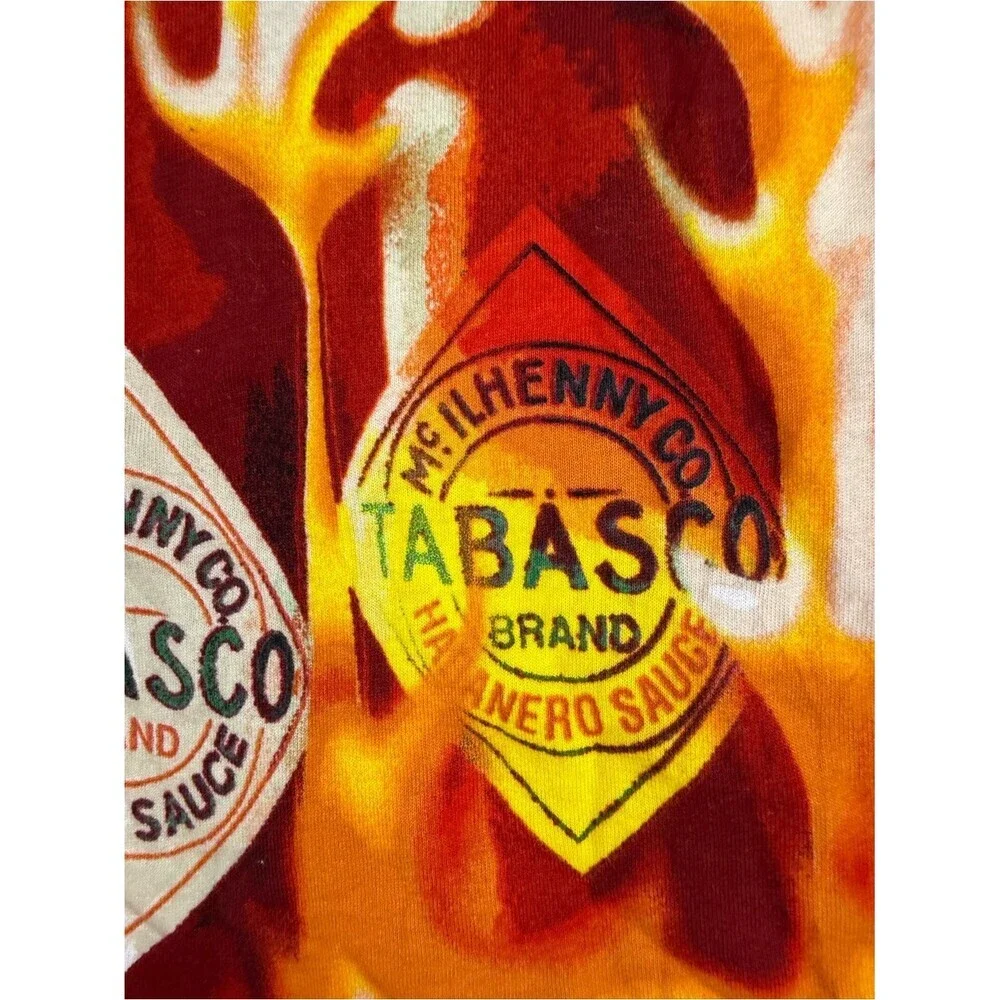 Tabasco shorts funny Red and Yellow Flame Bottle Shorts